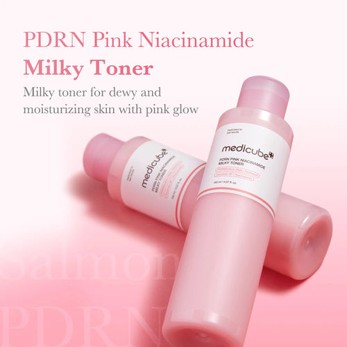 Transform Your Skin with Medicube's PDRN Pink Niacinamide Milky Toner - Hydrating, Soothing, and Perfect for a Glass Glow Finish!